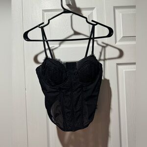 Garage Corset Top Black - Size Small